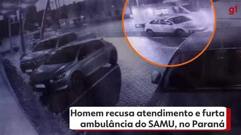 VÍDEO: Homem recusa atendimento do Samu e foge do local .